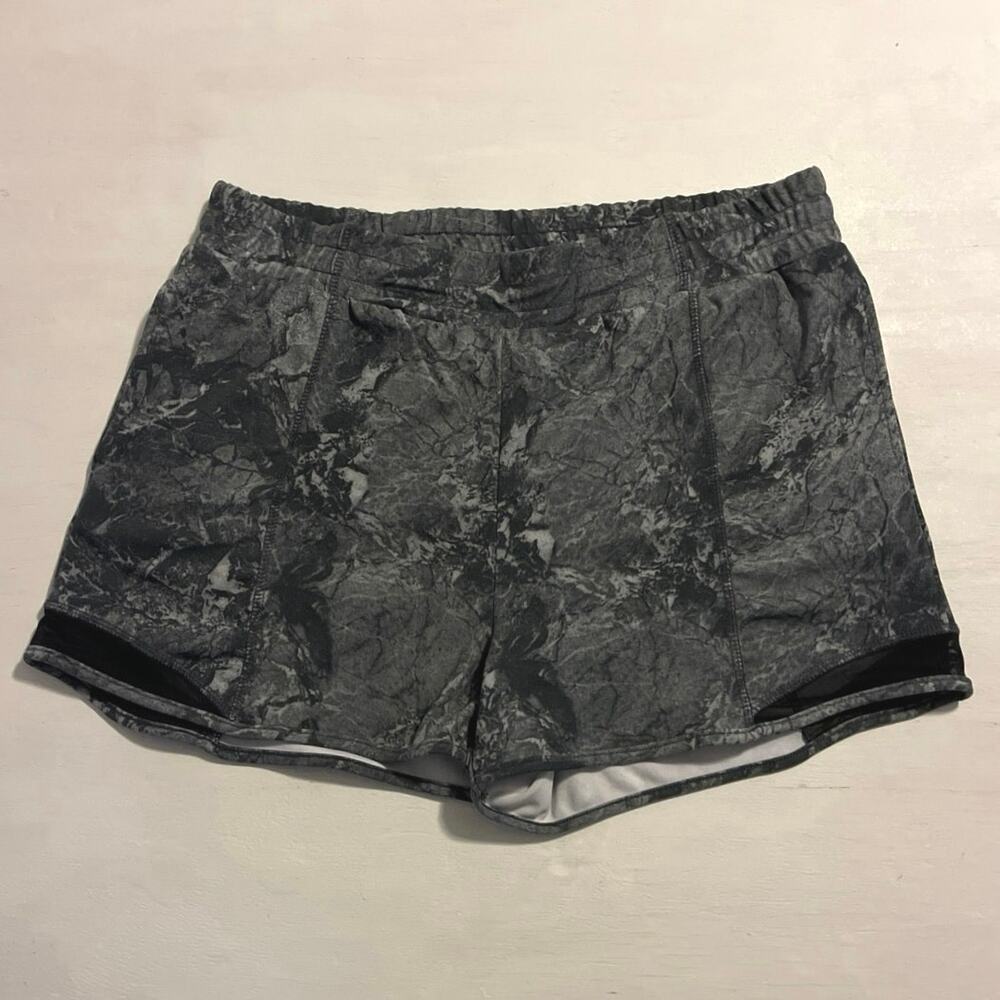 Shosho Gray Tie Dye Shorts Womens Size XL Pockets Workout Running Stretch Casual